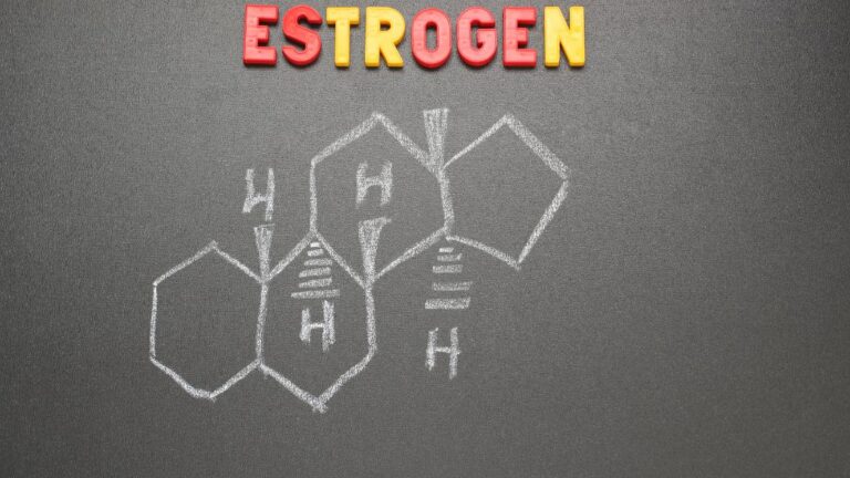 A drawing of the estrogen compound to highlight the question does estrogen cause weight gain.